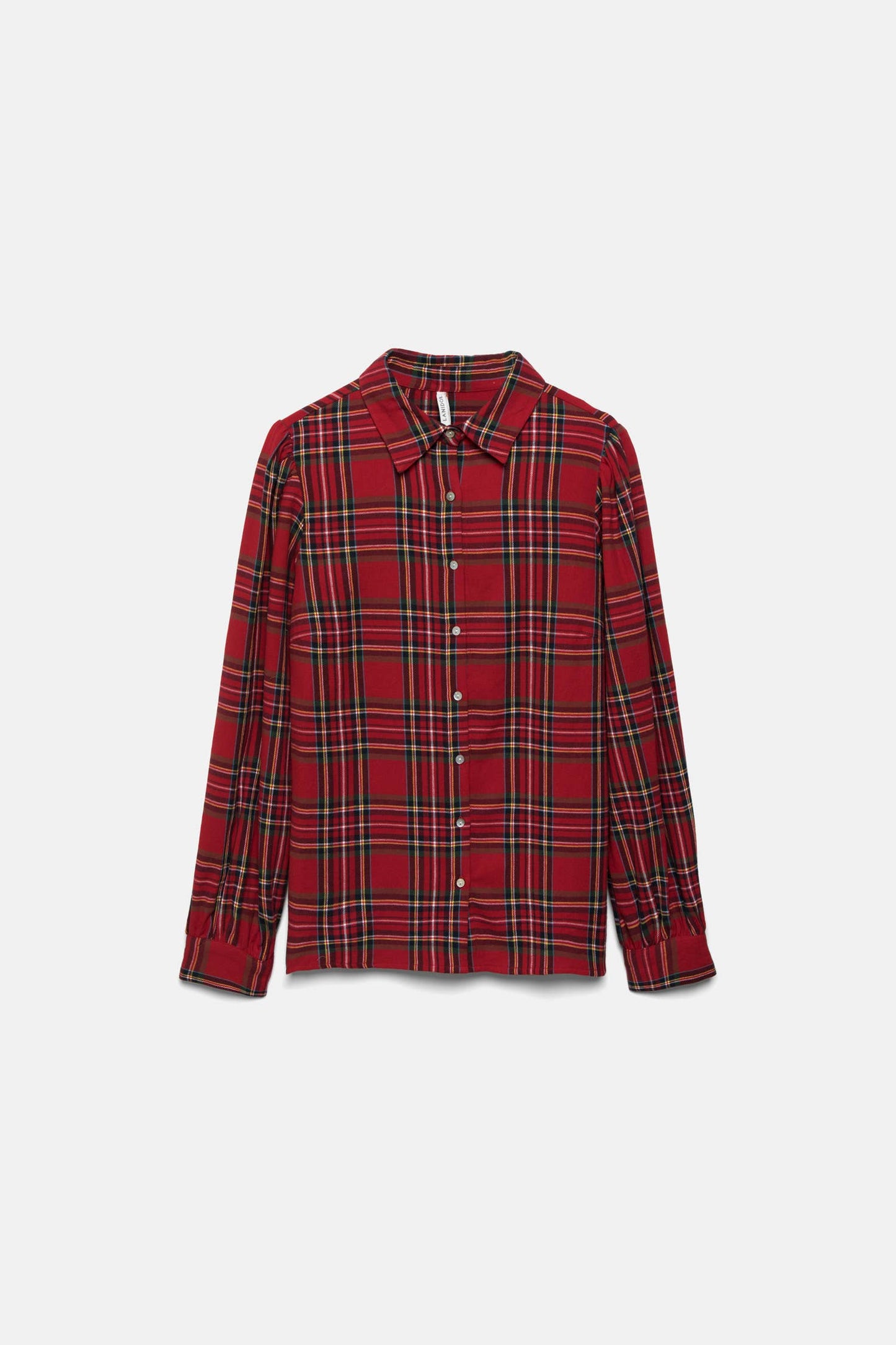 Camicia tartan a quadri con maniche lunghe