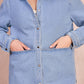 Sovracamicia in denim Gilda oversize