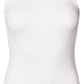 Top in seta Alberte senza maniche bianco
