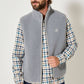 Gilet in Sherpa senza Maniche con Zip