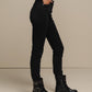 Pantaloni skinny in cotone stretch a vita alta