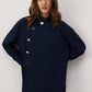 Camicia asimmetrica in crêpe