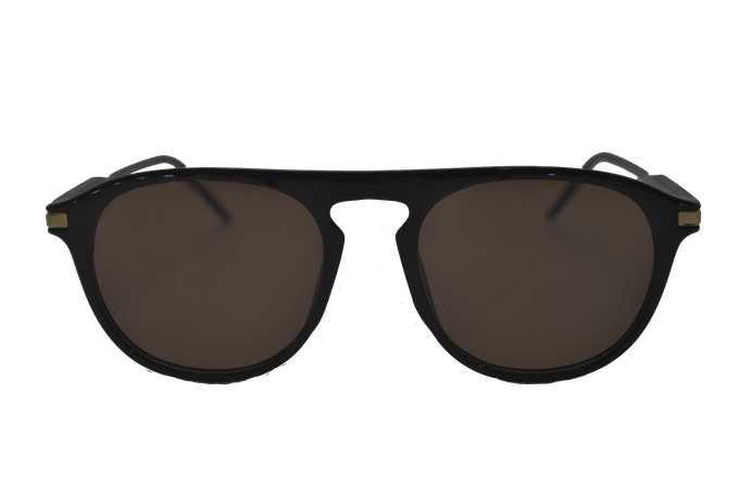 Occhiali da sole unisex polarizzati neri Larsen