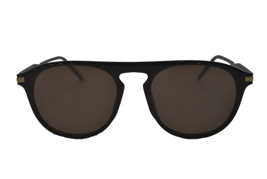 Occhiali da sole unisex polarizzati neri Larsen