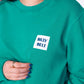 Felpa unisex verde in cotone biologico