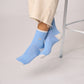 Calzini glitterati vintage in cotone pettinato blu