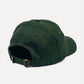 Cappello dad verde Kombu con logo ricamato