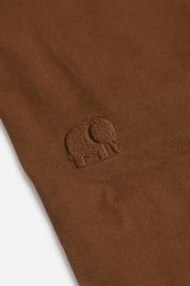Pantaloncini da arrampicata in cotone Ecodye color caramello