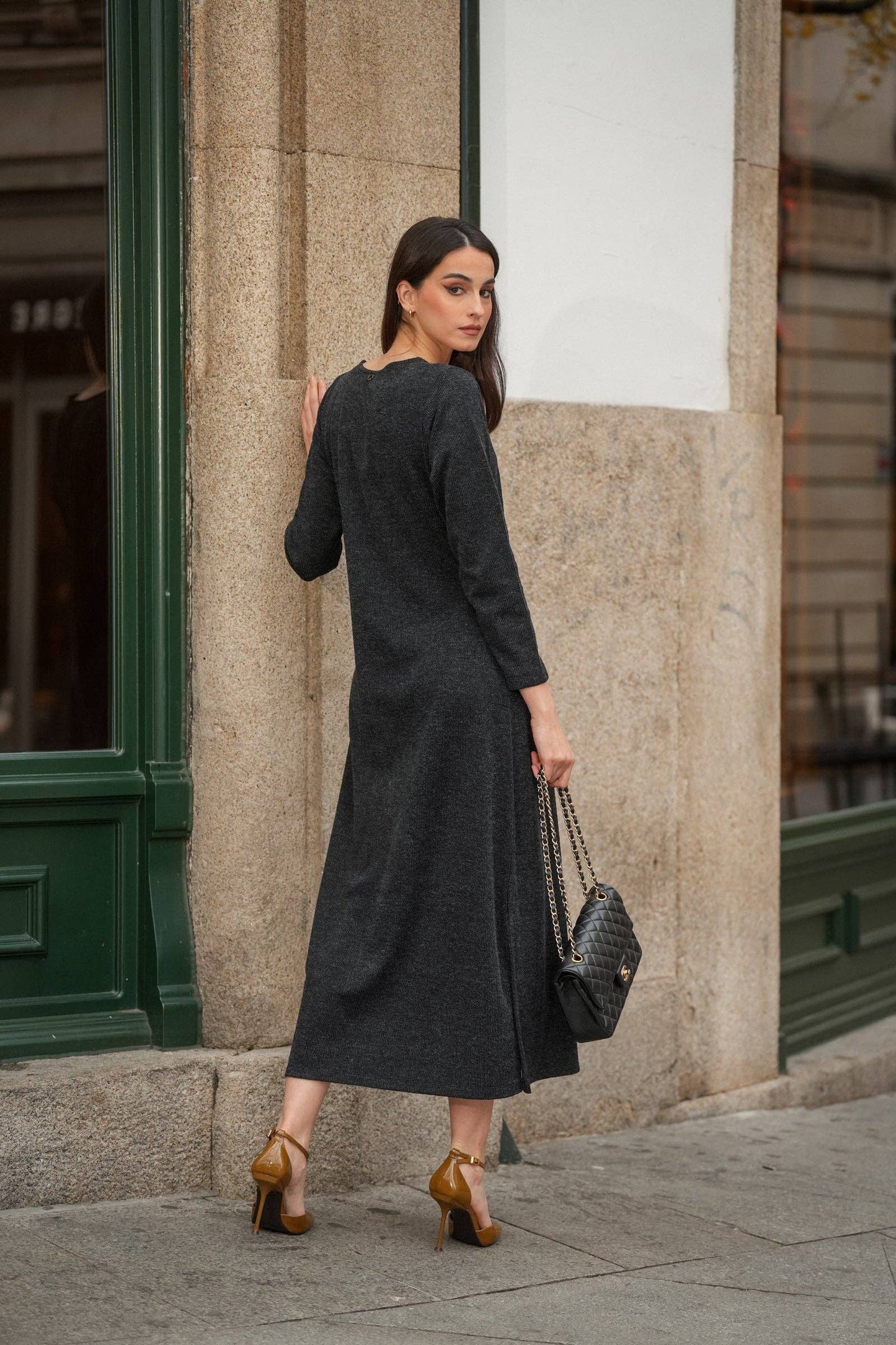 Abito midi in maglia Siena