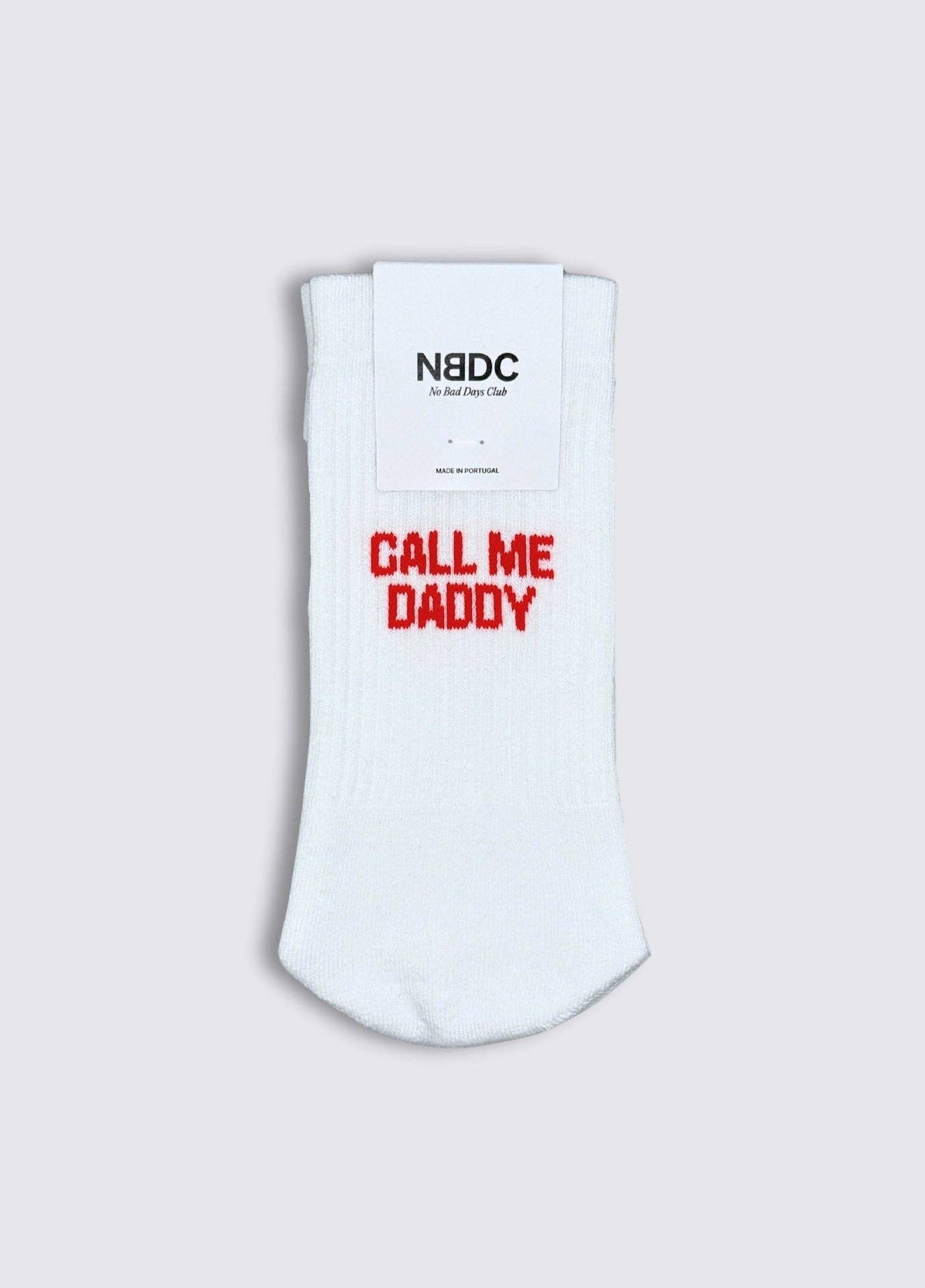 Calzini con scritta “Call Me Daddy”