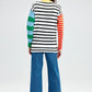 Maglione a righe multicolor