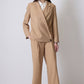 Blazer doppiopetto imbottito cammello