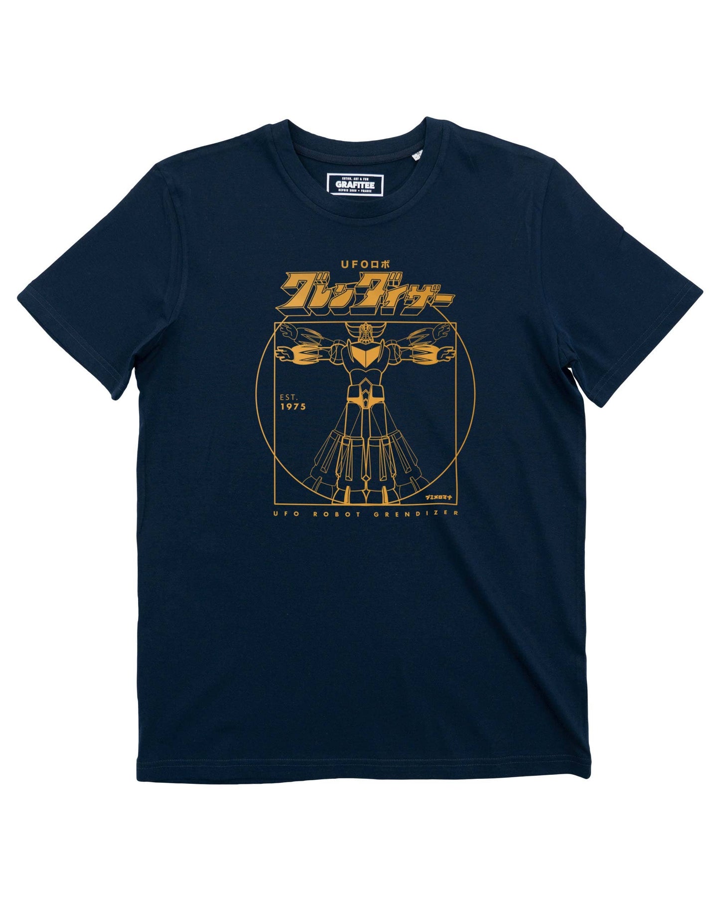 T-shirt Grendizer Vitru in cotone biologico con stampa mecha