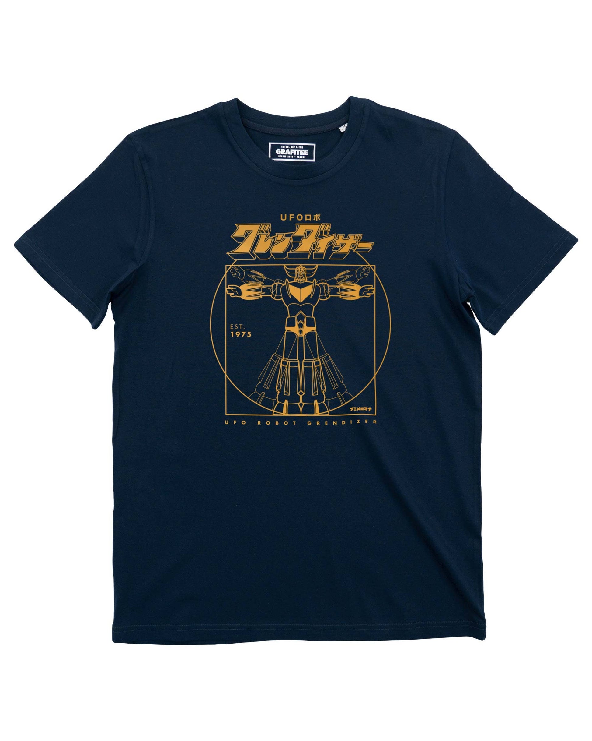T-shirt Grendizer Vitru in cotone biologico con stampa mecha