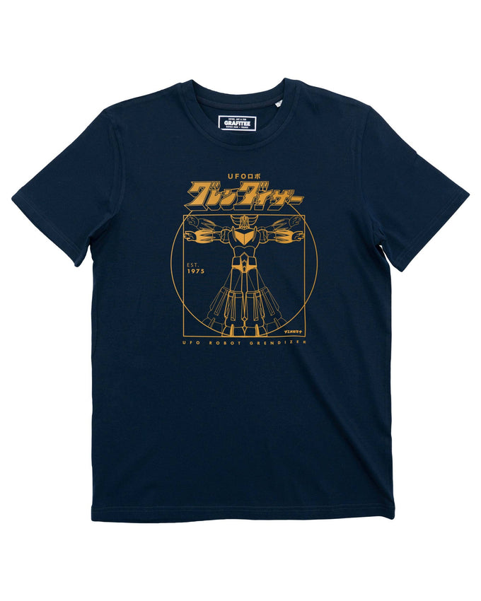 T-shirt Grendizer Vitru in cotone biologico con stampa mecha