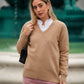 Maglione in lana con scollo a V