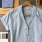 Camicia Innes a maniche corte azzurro cielo
