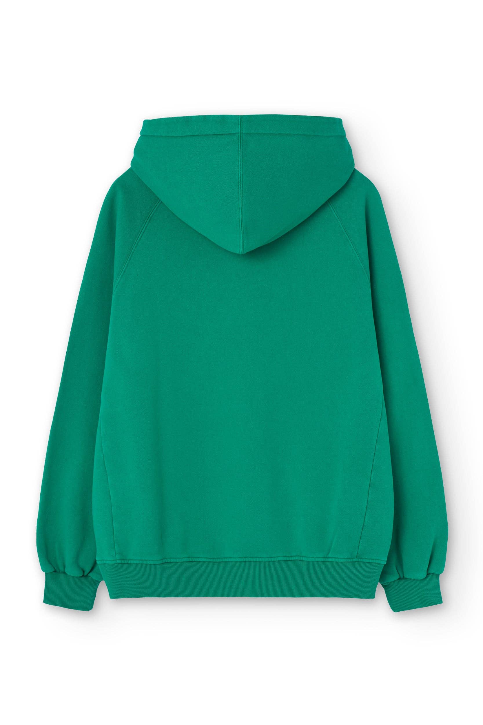 Felpa oversize con cappuccio Verde Bubble NWHR