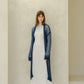 Cardigan maxi all’uncinetto in cotone