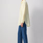 Camicia oversize in popeline giallo limone in misto cotone