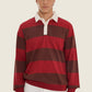 Polo rugby a righe a maniche lunghe