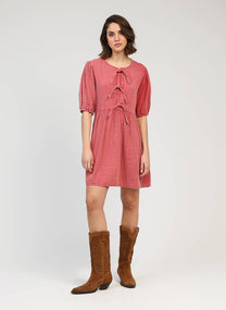 Vestito corto Oleonia rosa