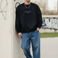 Felpa oversize unisex nera con ricamo Bendita Locura