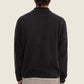 Maglione in pile nero unisex in cotone organico