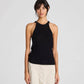 Top in maglia Lulu in cotone biologico nero