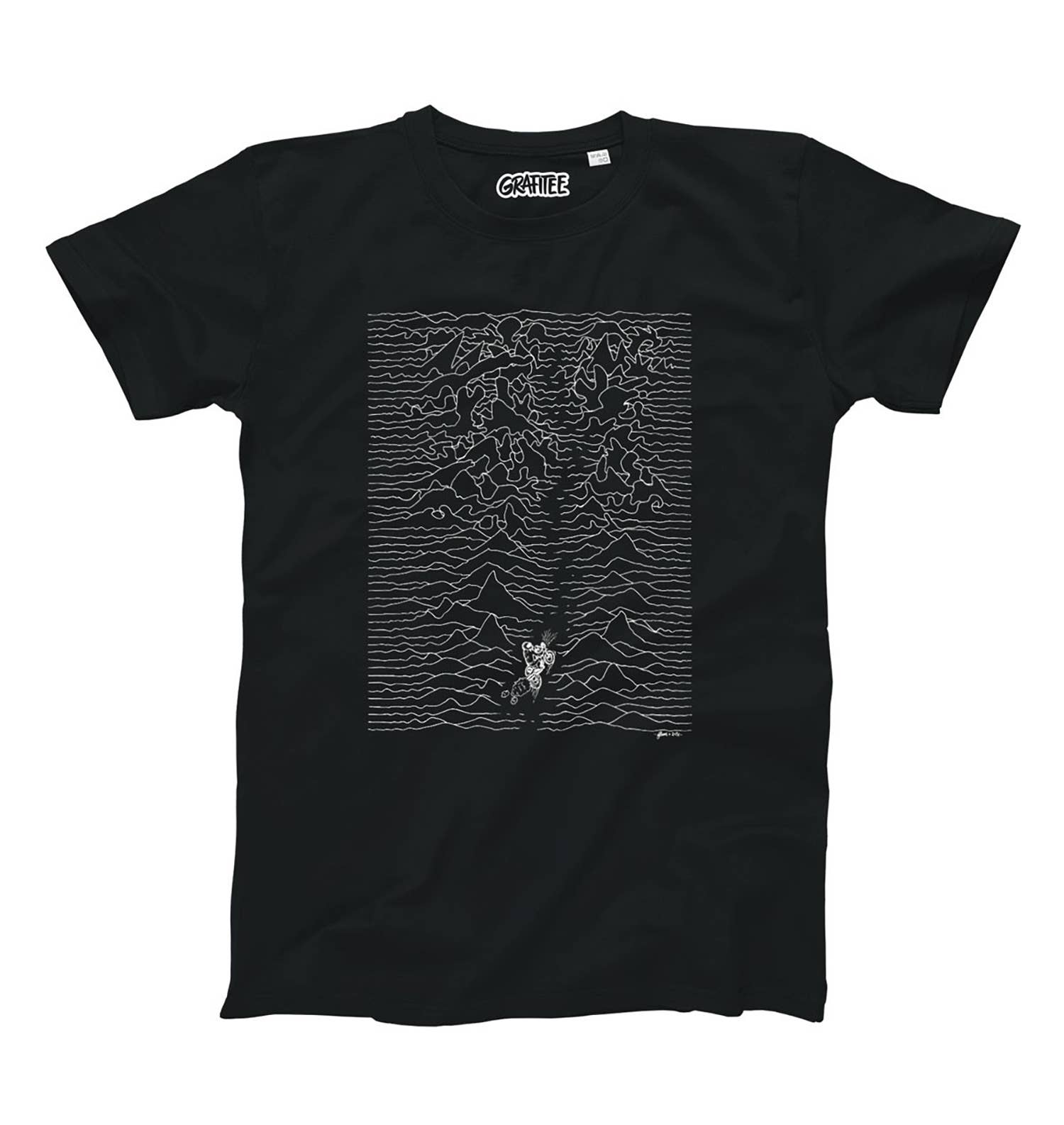 T-shirt Escape grafica moto in cotone biologico
