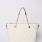 Borsa shopper trapuntata in similpelle