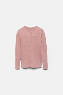 Cardigan in maglia rasata con bottoni