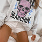 Felpa oversize Soul Searchin con stampa teschio
