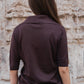 Polo a maniche corte in lana merino extrafine