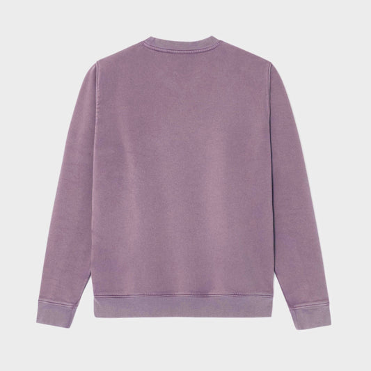 Felpa in cotone biologico viola Winter Edition