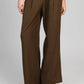 Pantaloni a vita alta ampi color militare