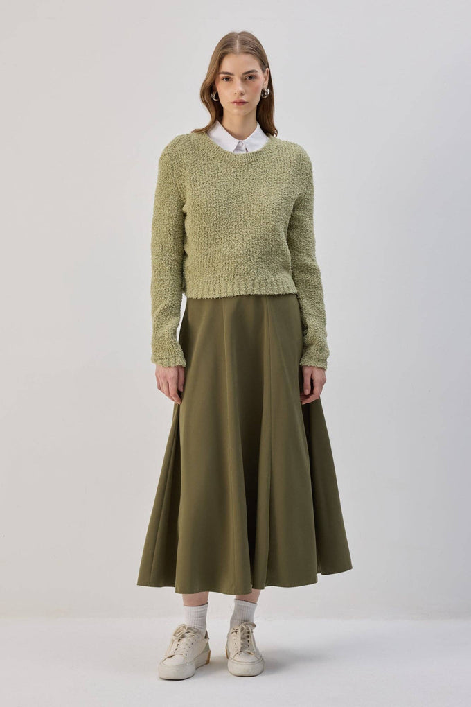 Maglione corto in maglia morbida