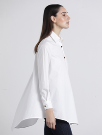 Tunica camicia lunga bianca