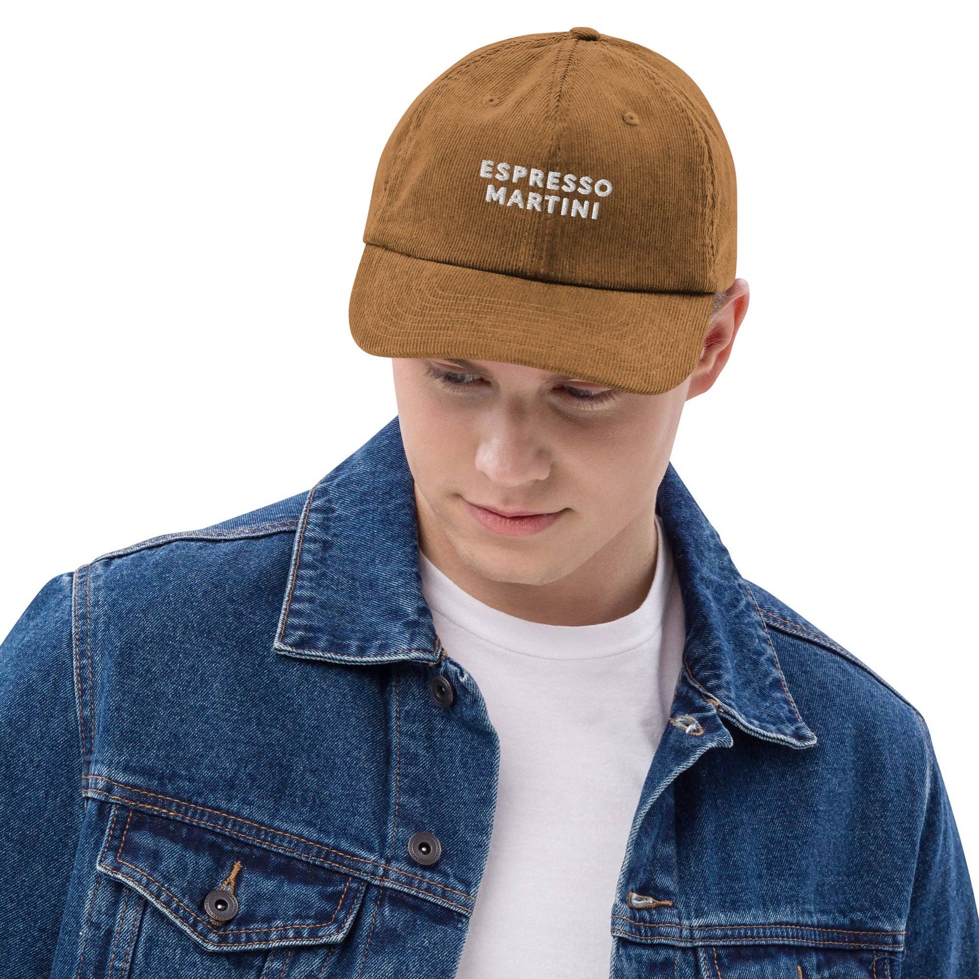 Cappello dad hat in velluto a coste Espresso Martini