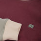 Felpa con cappuccio color block Nightfall Ruby