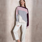 Maglione in maglia color block