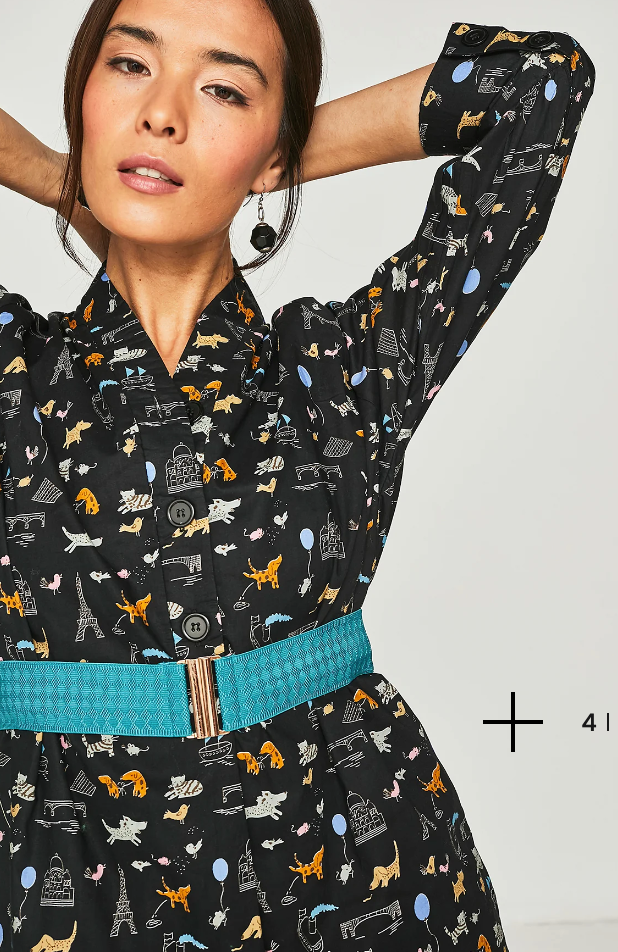 Cintura elastica colorata con fibbia