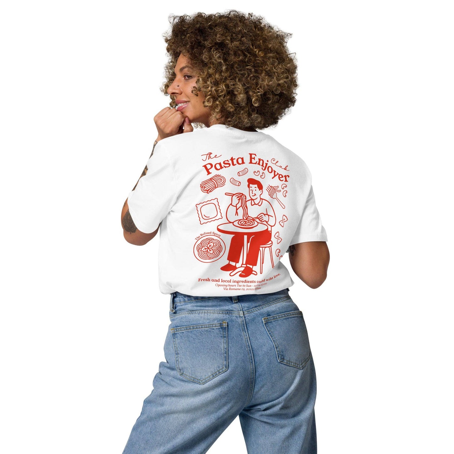 T-shirt unisex organica Il Club degli Amanti della Pasta