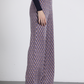 Pantaloni palazzo jacquard a rombi