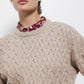 Maglione a maglia strutturata girocollo