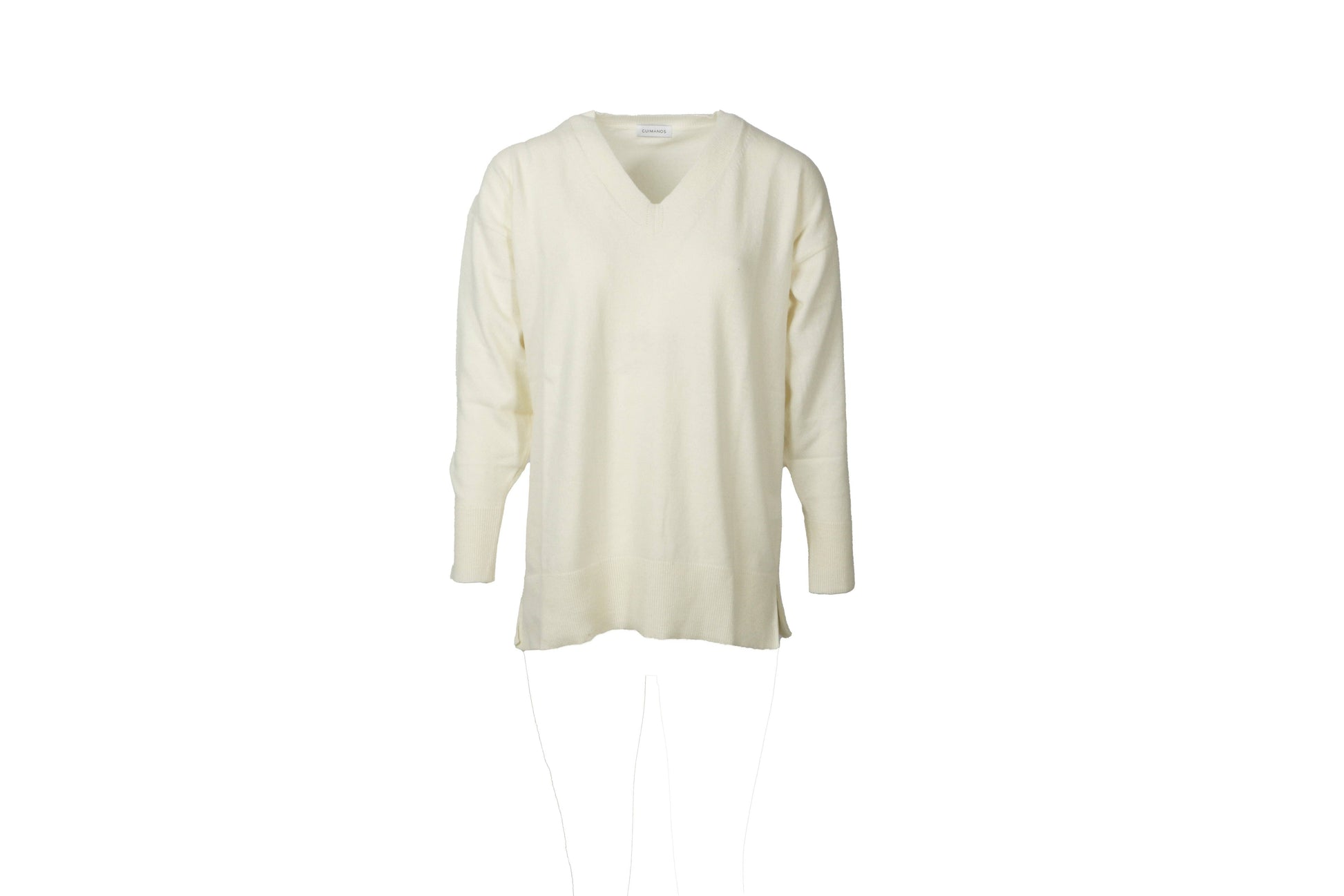 Maglione in maglia con scollo a V