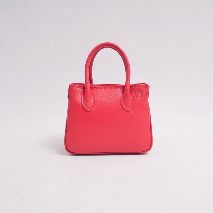 Borsa a mano in pelle con tracolla removibile