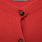 Cardigan in lana a maglia rasata con bottoni a contrasto
