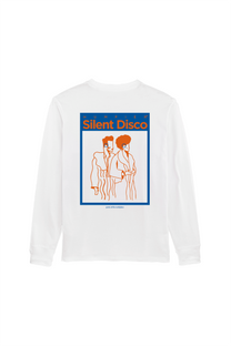 T-shirt a manica lunga Silent Disco in cotone biologico