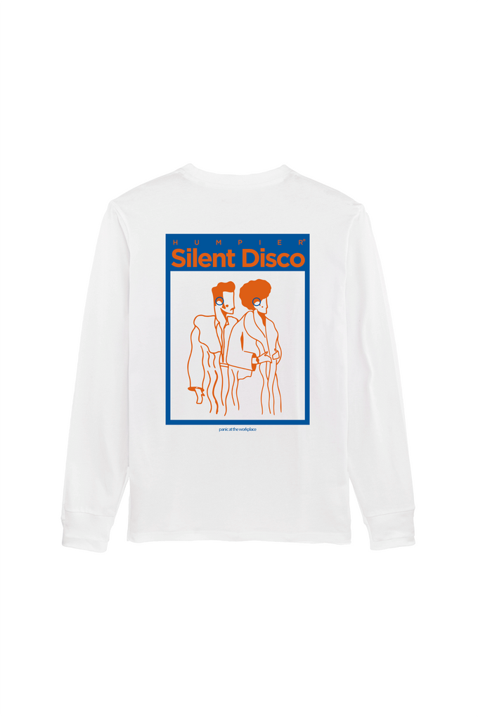 T-shirt a manica lunga Silent Disco in cotone biologico